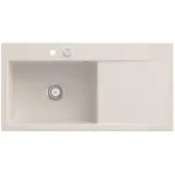 Villeroy & Boch Subway Style 60 Crema Keramikspüle Excenterbetätigung, Einbauspüle 60 cm Unterschrank