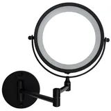 RIDDER Kosmetik-Hängespiegel Mary mit LED schwarz | Gr.: onesize