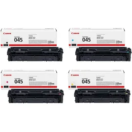 Canon Original Toner 045 4er-Set schwarz, cyan, magenta, gelb (OP1242C002)