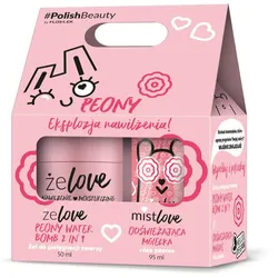 FlosLek Laboratorium ŻELOVE Peony Geschenkset mit Pfingstrosen-Softer