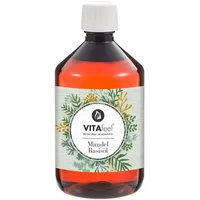 Mea Vita VitaFeel Mandel Basisöl, 1er Pack (1 x 500 ml) vegan, gentechnikfrei, ideal zur Haut- und Haarpflege, für Aromatherapie & als Basisöl für Massageöle oder Naturkosmetik