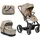 Cangaroo Kombikinderwagen Icon 2 in 1 Sportsitz Babywanne Wickeltasche PU-Räder beige