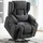 COMHOMA Massagesessel mit Aufstehhilfe Stoff 83 x 100 x 75 cm Grau elektrisch