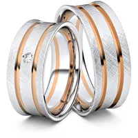 Trauringe Arnsberg 750er Weifl-/Rotgold - 4304