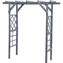 Promadino Pergola Ben 200 x 60 x 210 cm Grau