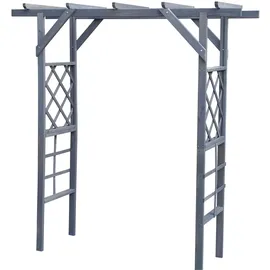 Promadino Pergola Ben 200 x 60 x 210 cm Grau