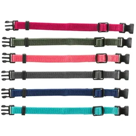 Trixie Junior Welpenhalsband Fuchsia/Grafit/Indigo S–M 17–25 cm/10 mm
