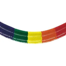 Papstar Papiergirlande (Großraum) 10 m "Rainbow fringe" schwer entflammbar, 1 Stück