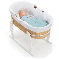 Fillikid Stubenwagen & Matratze - Weiß Natur