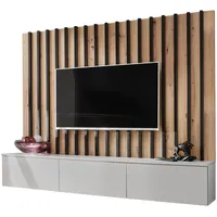 Furn.design Lowboard Pearl in grau und Artisan Eiche, 2