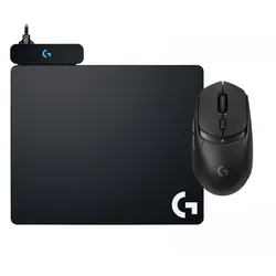 Logitech G309 Lightspeed Kabellos Gaming-Maus x G PowerPlay Mauspad mit kabello