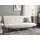 Beliani 3-Sitzer-Schlafsofa, Weiß, Schwarz, Textil, 188x85x93 cm, Wohnzimmer, Sofas - Couches, Schlafsofas