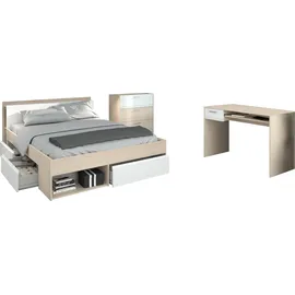 Parisot Schlafzimmer-Set "Most 60 Akazie-Weiß