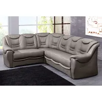 Ecksofa SIT & MORE "Bansin L-Form" Sofas Gr. B/H/T: 265cm x 94cm x 215cm, NaturLEDER, langer Schenkel rechts, mit Bettfunktion, grau wahlweise mit Bettfunktion