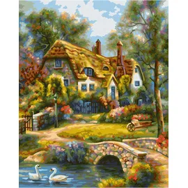 Schipper Old English Cottage Malen nach Zahlen 1 St. 24 x 30 cm bunt