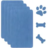 JEYORZY 4Stück Stoff Klebestoffflicken, Flicken Selbstklebend Stoff Leinwand Reparaturflicken Selbstklebender Stoff Selbstklebend, Leinwand Reparaturset für Sofa Zelt Möbel Autositz Liege (Himmelblau)