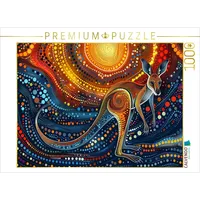 Calvendo Puzzle Junges Känguru im Stil der Kunst der