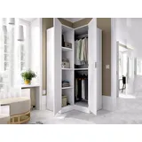 Dmora Eckschrank Elgon 91 x 184 x 92,5 cm Weiß