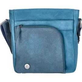 The Skandinavian Brand Damen Leder Schultertasche Mixed Farbsortierung 60-blau