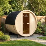 Dewello Fasssauna Gartensauna Saunafass Außensauna Outdoor Sauna Fichtenholz