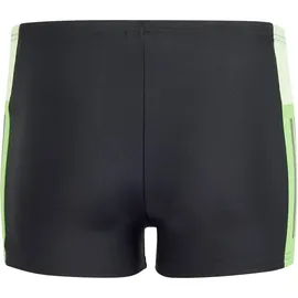 Adidas Colourblock 3-Streifen Boxer-Badehose Black / Green Spark / Lucid Lime 116