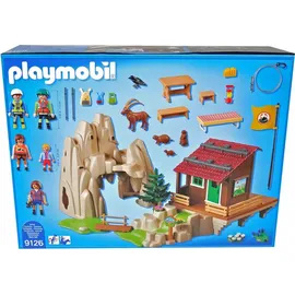 Playmobil Action Kletterfels mit Berghütte 9126