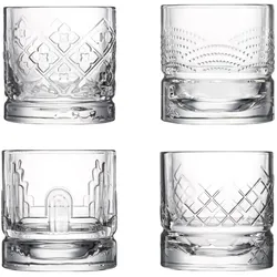 La Rochère La Rochere Dandy Set mit 4 verschiedenen CL25-Whiskygläsern