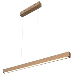 LED Pendelleuchte Smal Touch-Dimmer 3220lm Eiche-Geölt