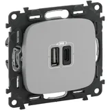 Legrand USB-Steckdose 2XUSB A+C Aluminium 1 St.