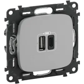Legrand USB-Steckdose 2XUSB A+C Aluminium 1 St.