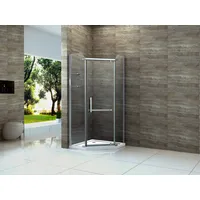 Alphabad Fünfeck-Duschkabine poligo