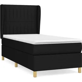 vidaXL Boxspringbett 100 x 200 cm Schwarz
