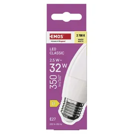 EMOS LED Lampe Candle 2,5W E27 warmweiß 350 lm