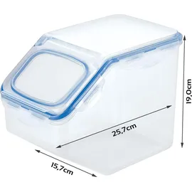 Lock & Lock LocknLock PP Classic Küchen Caddy mit Klappdeckel | 5L | 25,7 x 15,7 x 19,1 cm | 100 % luftdicht-& auslaufsichere Schüttdose | Luftdichte Aufbewahrungsbox für Lebensmittel | Müslispender