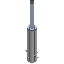 Bodenhülse für Prostor P8 - schwarz
