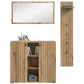 Möbel Boss STATION Garderobenset 157x192x37 cm braun