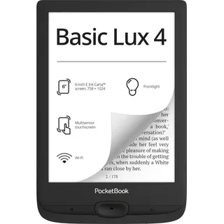 Pocketbook Basic Lux 4 InkBlack eReader mit 8GB DACH Version