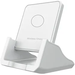 10W Qi Schnell Magnetische Kabellose Ladestation für iPhone und Samsung weiss