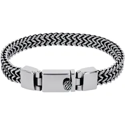 Armband AMOR, edelstahlfarben, Armbänder, Herren, 21cm, Edelstahl, Armband