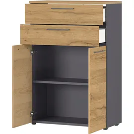 Germania Agenda Aktenschrank 80 x 40 x 120 cm grau