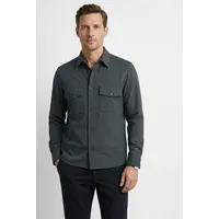 Olymp Hemdjacke Overshirt Blau XL