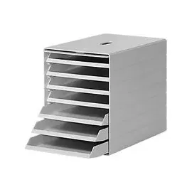 Durable Schubladenbox Idealbox Plus 25,0 x 36,5 x 32,2 cm 7-tlg. grau