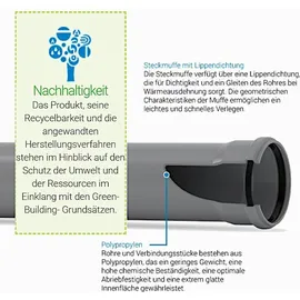 Valsir HT Reduzierrohr Übergangsrohr Ø 40/50 A/i, lang