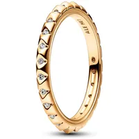 Pandora 162800C01 Damenring Pyramiden Goldfarben, 50/15,9