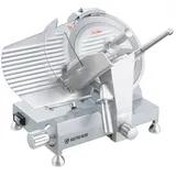 GastroHero Aufschnittmaschine ASM300 | Elektrische Wurstschneidemaschine aus Aluminium | Messerdurchschnitt 300 mm | Schnittstärke 0,2–15 mm