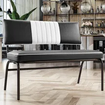 GGM Möbel Sitzbank Diner Schwarz 110 x 48 cm