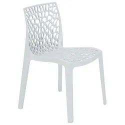 METRO PROFESSIONAL Outdoor Stapelstuhl Maurage, Kunststoff, weiß