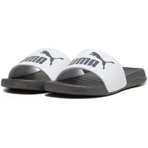 Puma Popcat 20 Slide Sandal, White Dark Coal, 42