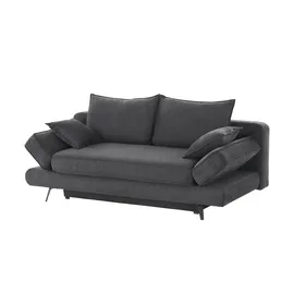 bobb Schlafcouch Flachgewebe 2-Sitzer Grau