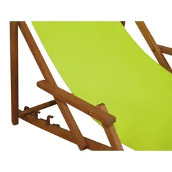 Erst-Holz Liegestuhl pistazie Fußablage Tisch Kissen Deckchair Sonnenliege Holz Gartenliege 10-306FTKD